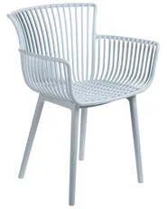 Set of 4 Garden Chairs PESARO Light Blue_998556