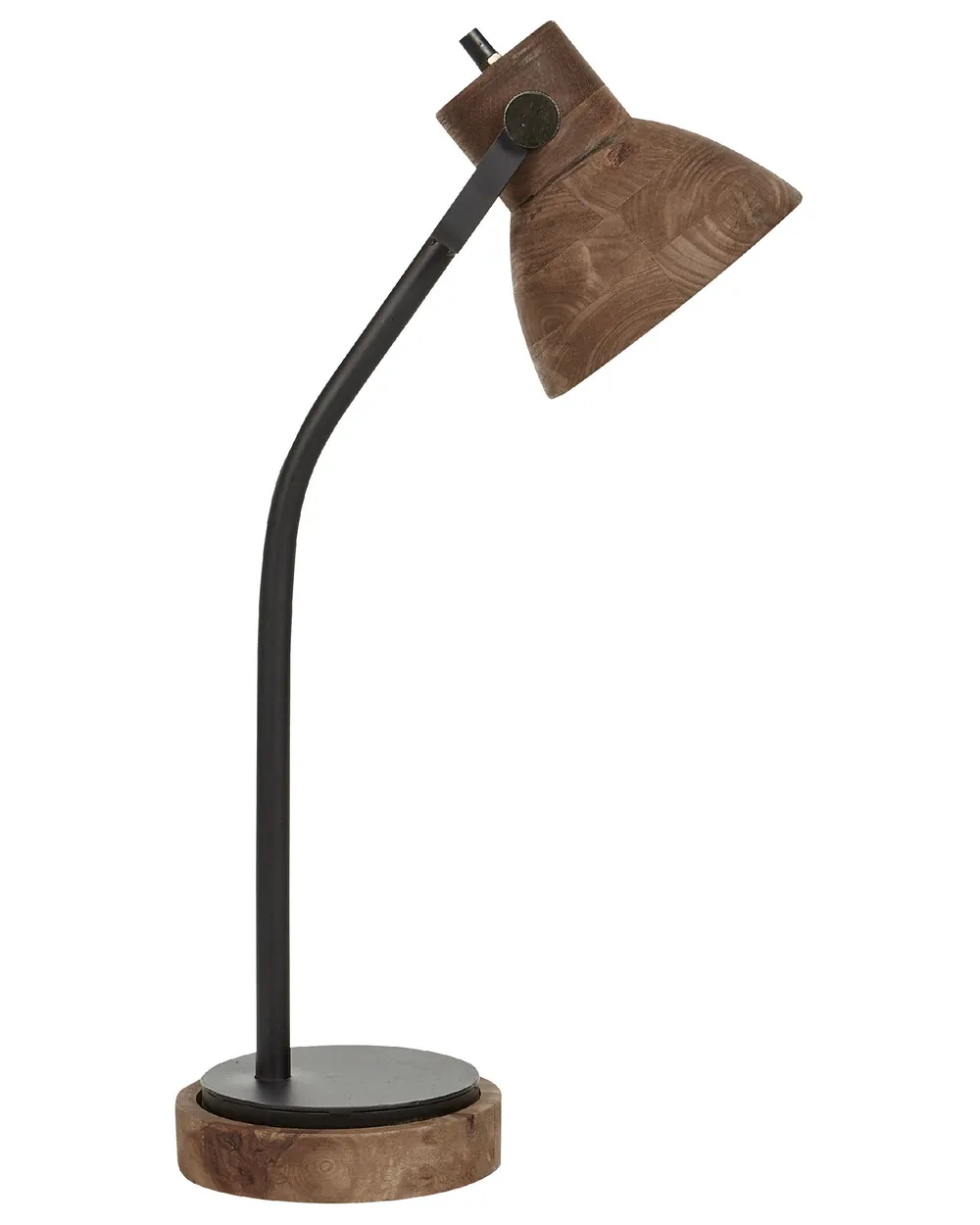 Desk Lamp KOLAR Mango Wood Dark Brown