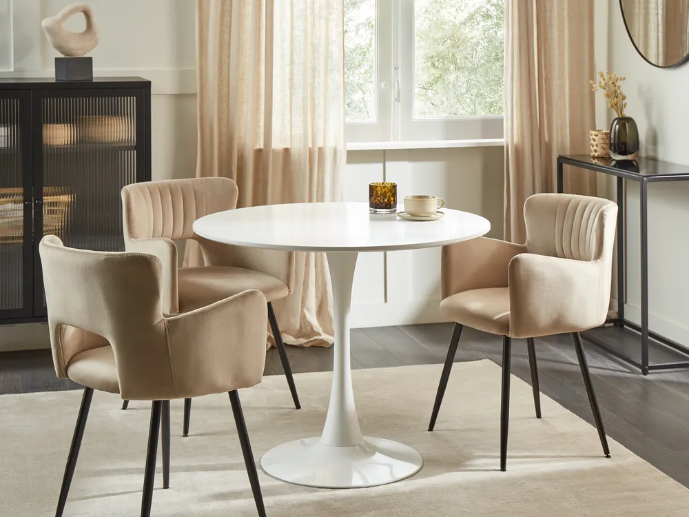 Dining Table BOCA White 90 cm 90 cm