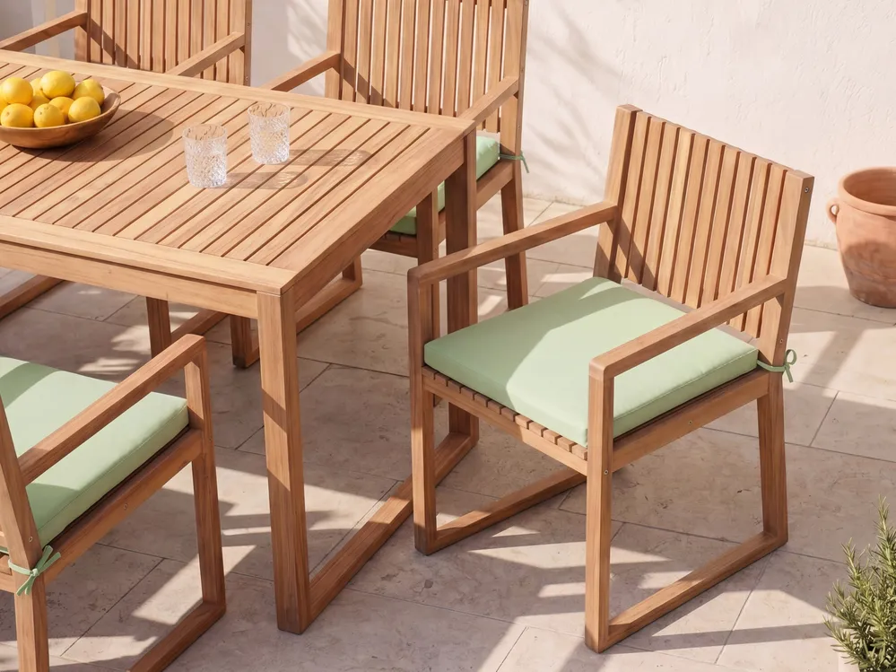 Garden Chair Cushion SASSARI PREMIUM 46 x 46 cm Light Green