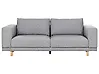 Sofa 3 Seater NIVALA Fabric Light Grey