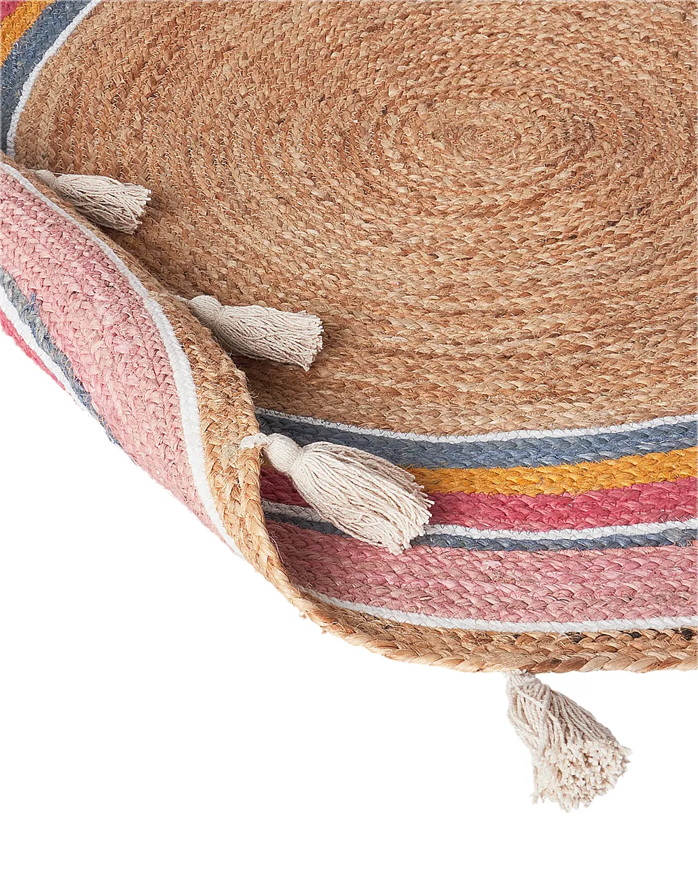 Barnmatta ZANAVI Flerfärgad ø 120 cm Jute_906533