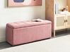 Storage Ottoman OREM Fabric Pink