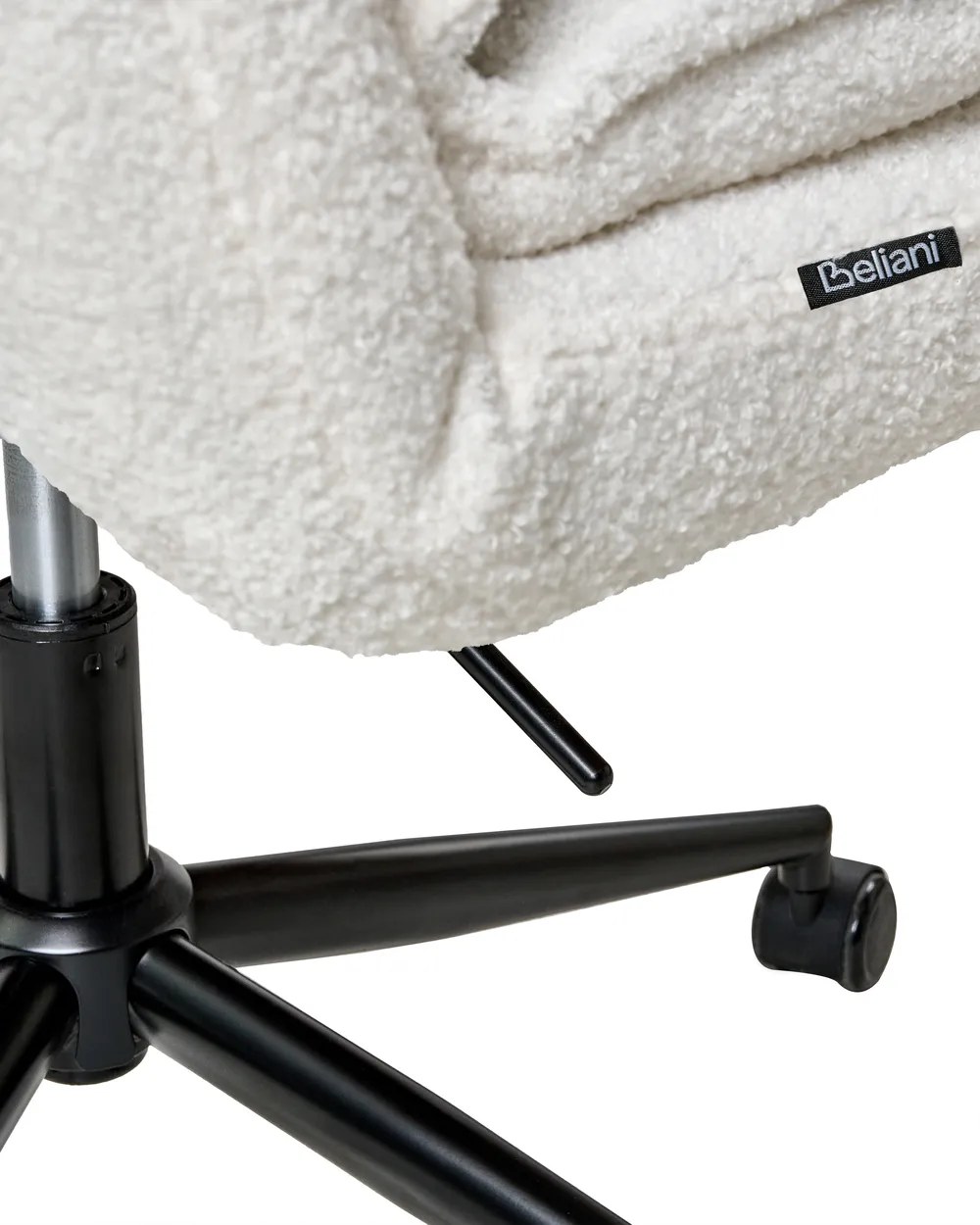 Kontorsstol ADDISON Bouclé Vit_998636