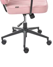 Desk Chair BERNE Faux Leather Pastel Pink_1077519