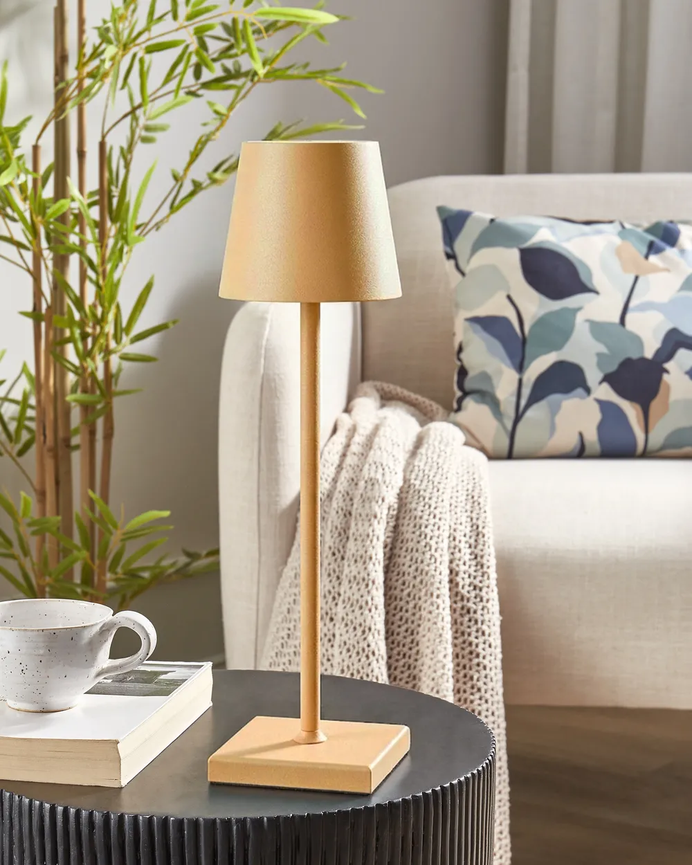 Wireless LED Table Lamp BACEIRO Metal Orange_1061050