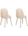 Ruokatuolisetti 2 kpl ANKENY Keinonahka Beige