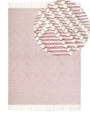 Rug ADANA Pink 200 x 300 cm Wool_856171