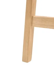 Set of 2 Bar Stools DIXON Wood Light Brown/ Off-White_1065892