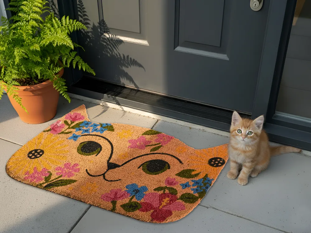 Doormat CALIRAYA Multicolour 60 x 90 cm Cat Coir