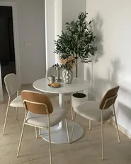 Ruokatuolisetti 4 kpl RILEY Kangas Luonnonvalkoinen_1154665
