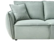 Sofa 3 Seater KUNES Fabric Light Green_1013171