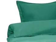 Duvet Cover Set PARKROSE 150 x 200 cm Sateen Cotton Green_1071717