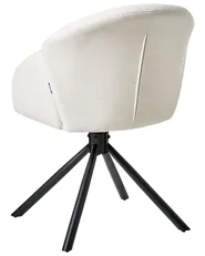 Set med 2 matstolar Vridbar MAYBEE  Off-White_993036