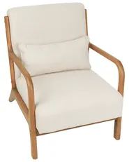 Armchair SKOVDE Fabric Light Beige_927132