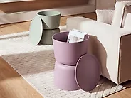 Sivupöytäsetti 2 kpl säilytystila ATACAMA 32/40 cm 32/40 cm Purppura Vihreä_1172133