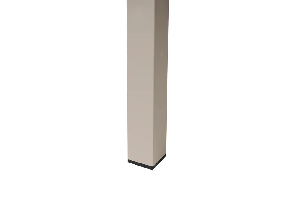 Trädgårdssoffgrupp med bord 5-sits MURATO Metall Beige_1023510