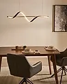 LED-riippuvalaisin KHUTTI kaukosäätimellä himmennettävä Metalli Musta