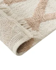 Kids Rug PUNSARI Light Beige 140 x 200 cm Cotton_1107614