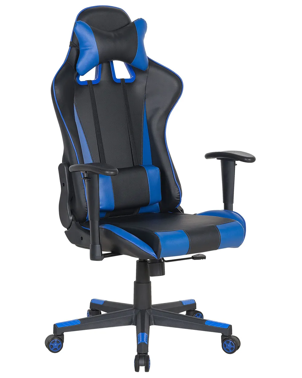 Office Chair GAMER Faux Leather Dark Blue