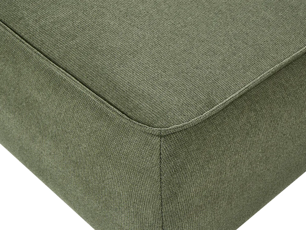 Sofa 3 Seater SALLA with Ottoman Fabric Green_1058296