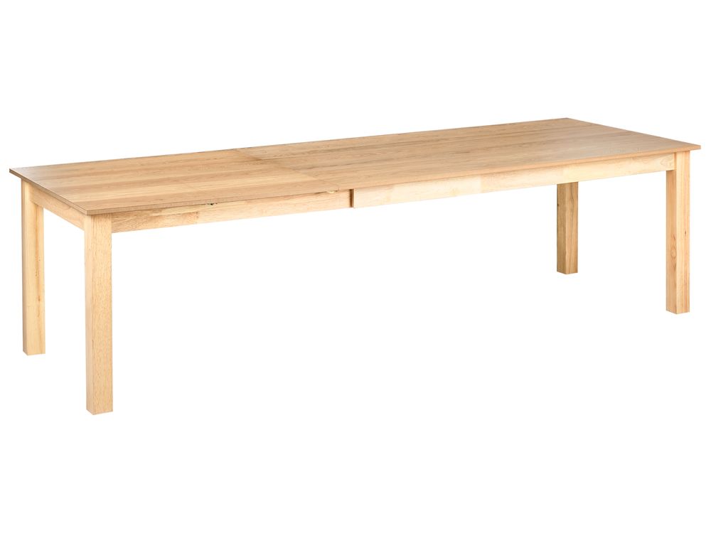 Jatkettava ruokapöytä MADURA Vaalea saarniviilu 180/280 cm 100 cm