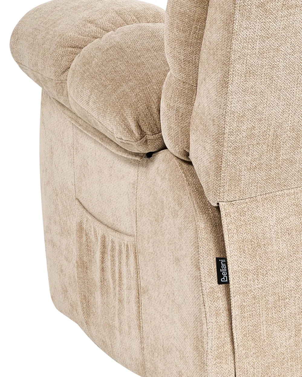 Elektrisk reclinerfåtölj ARES Inklusive fotstöd Beige_938708