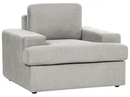 Living Room Set 4 Seater ALLA Fabric Light Grey_893884