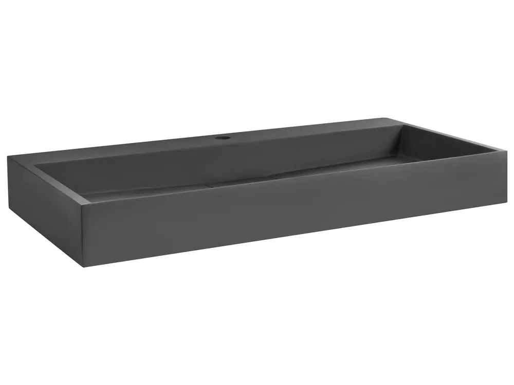 Pesuallas seinälle QUENKO 90 x 46 cm Mineraalivalu Musta_981318