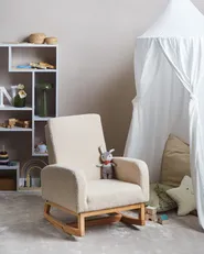 Gungstol för barn NORBY Bouclé Ljusbeige_989224