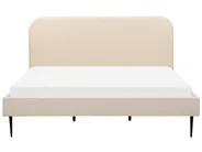 Bed Boucle FLAYAT 180 x 200 cm (EU Super King) Light Beige_882722