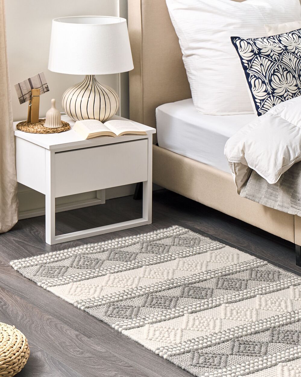 Rug BOZOVA Light Beige 80 x 150 cm Wool
