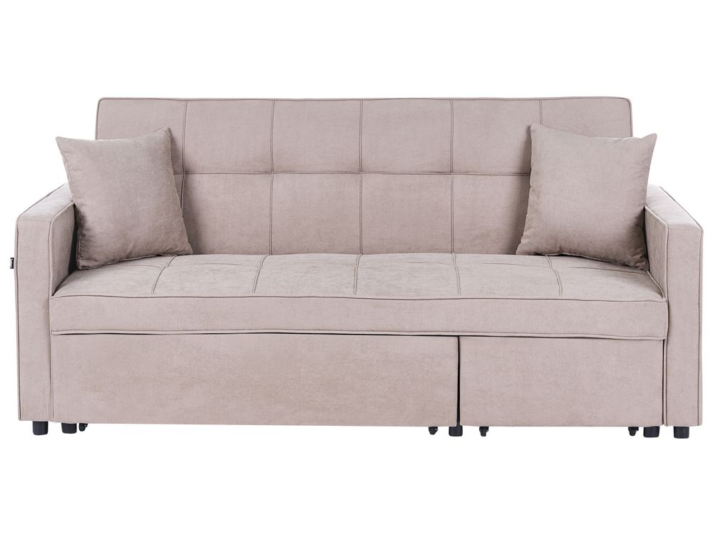 Sovesofa 3-seter GLOMMA Gråbrun