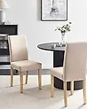 Ruokatuolisetti 2 kpl BROADWAY Keinonahka Beige