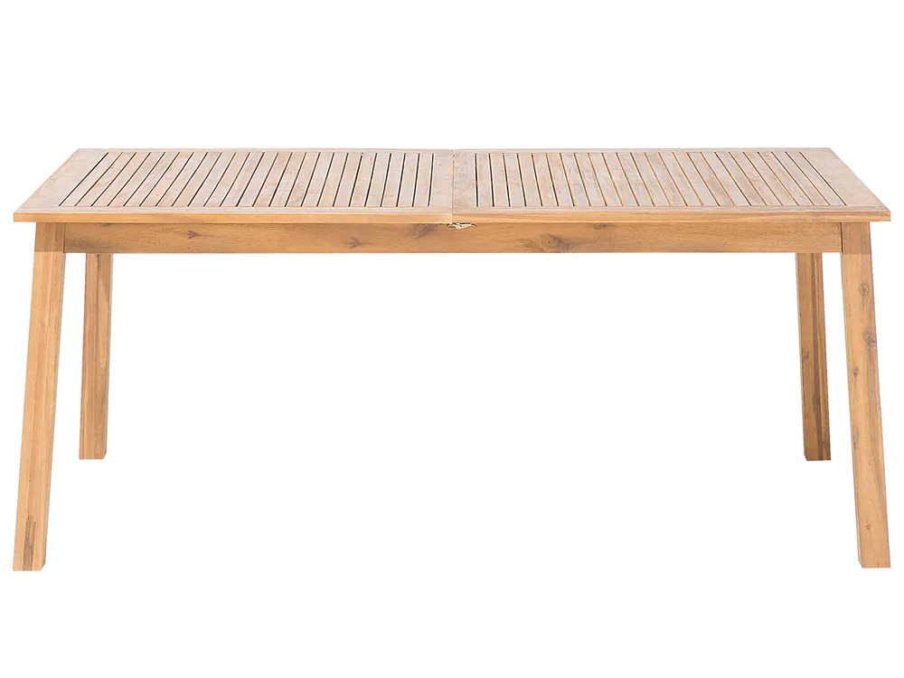 Extending Garden Dining Table CESANA 180/240 cm 100 cm Acacia Wood Light Brown_691145