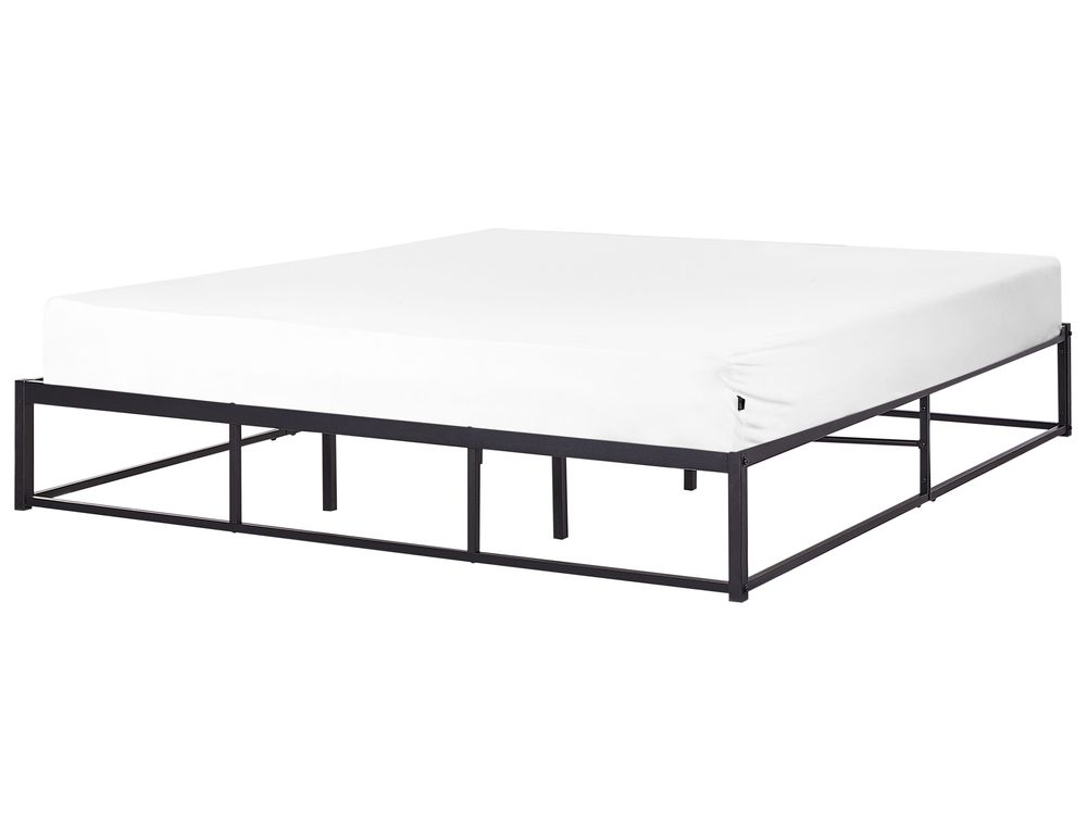 Bed Metal VIRY 180 x 200 cm (EU Super King) Black