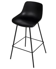 Set of 2 Bar Chairs EMMET Black_902764
