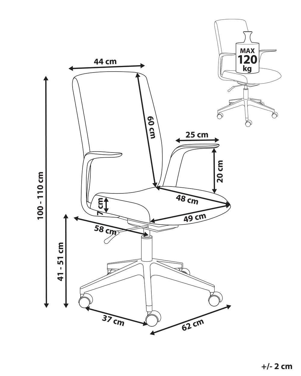 Office Chair CAPTAIN Fabric Green_1077559