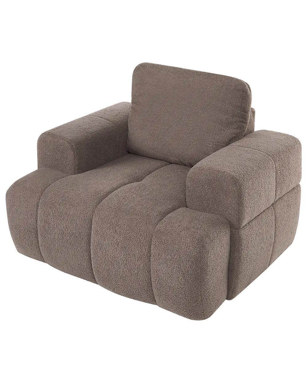 Lenestol NARILLA Bouclé Gråbrun_1161490