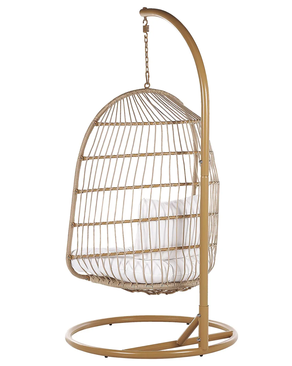 Hängstol med stativ ALLERA Konstrotting Beige_803277