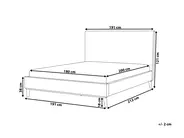 Säng med lamellram Sammet BAYONNE 180 x 200 cm Grön_870908