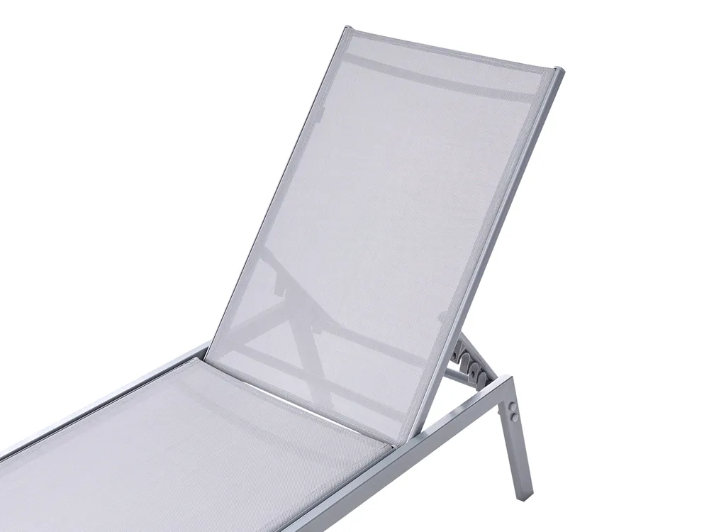 Sun Lounger NOLI Reclining Metal Grey_1027086
