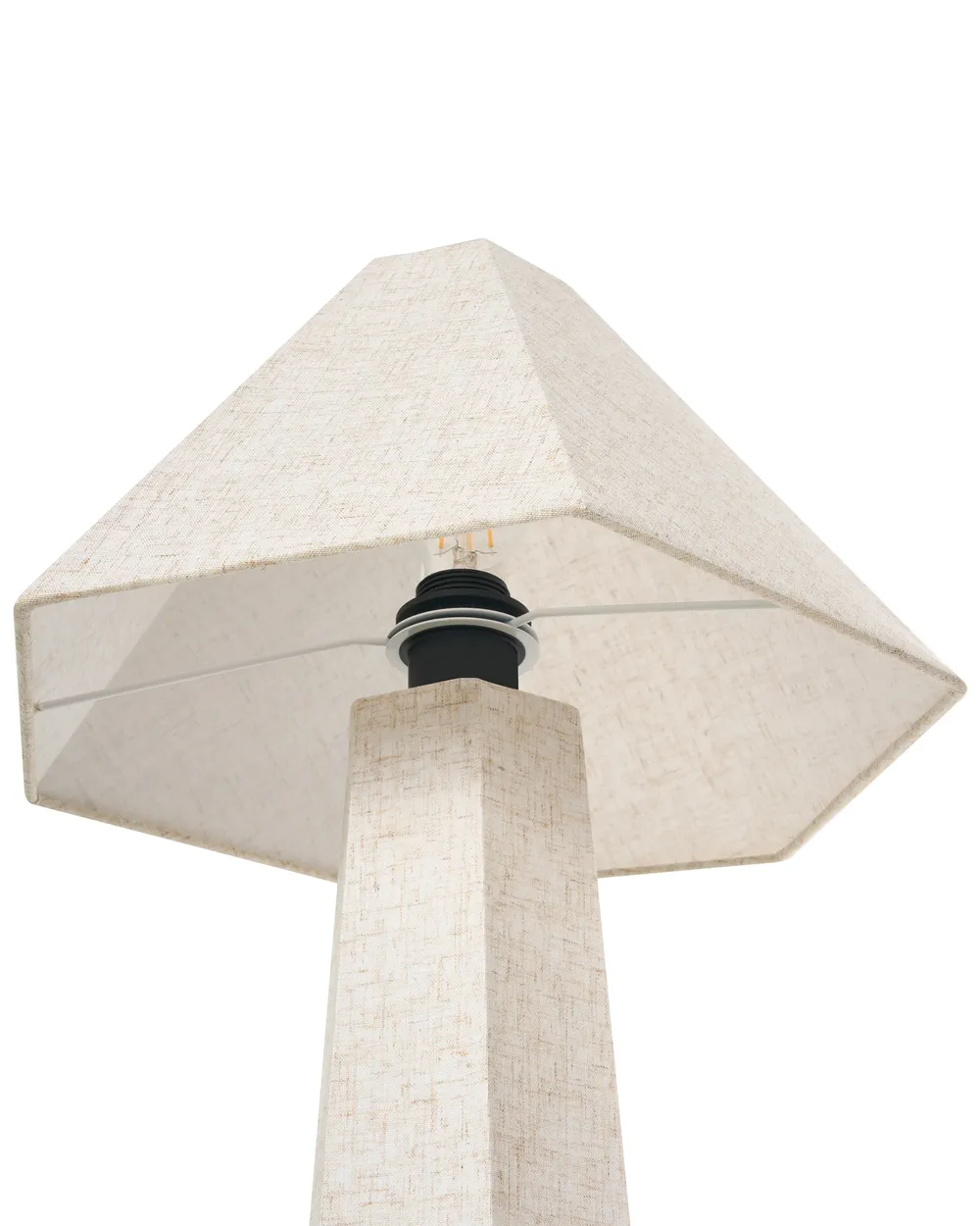 Golvlampa DEMBI Konstlinne Ljusbeige_1017144