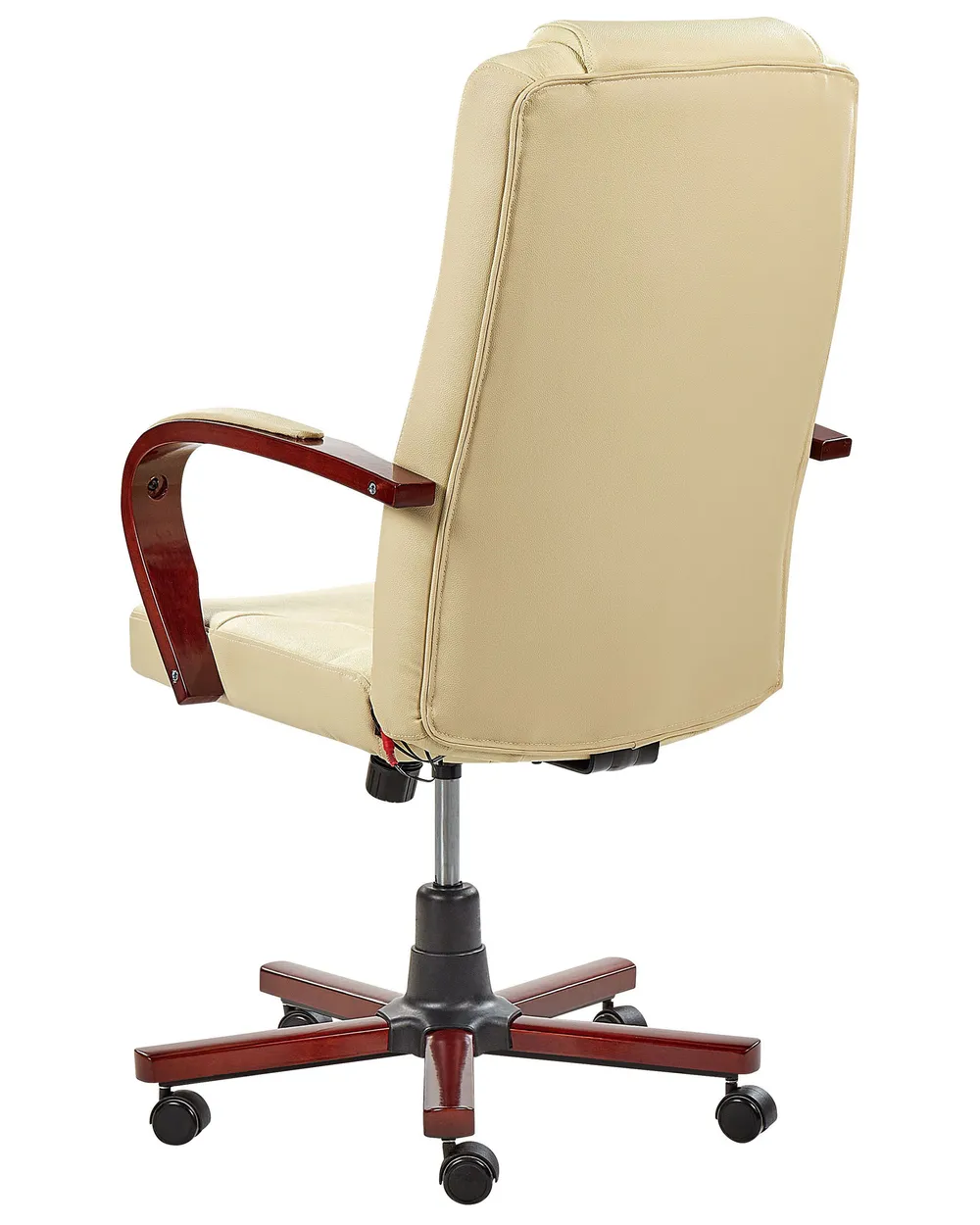 Massagestol DIAMOND med uppvärmning Läder Beige_706956