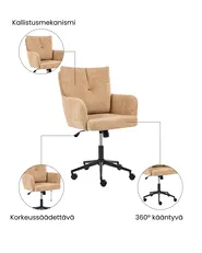 Työtuoli ALPINE Kangas Beige_1071083