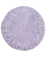 Kids Rug VURGUN Light Violet ø 120 cm Cotton_1061114