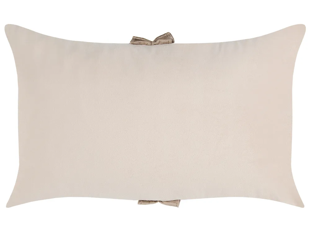 Koristetyynysetti 2 kpl BELLE 30 x 50 cm Sametti Vaaleanbeige Hillitty_1168722