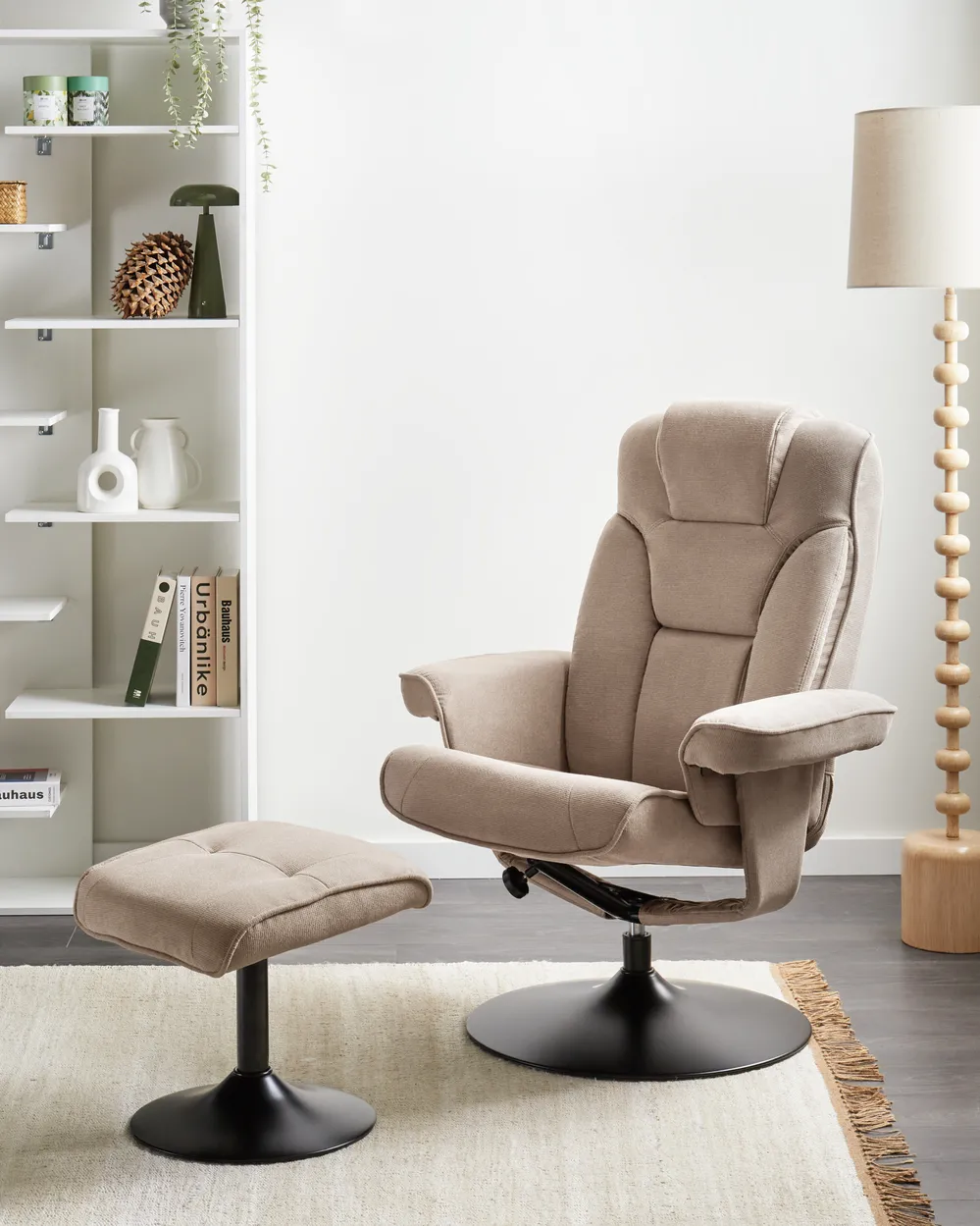Recliner Chair NYKS Fabric Taupe_1006887