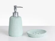 5-Piece Bathroom Accessories Set POZUZO Mint Green_996603