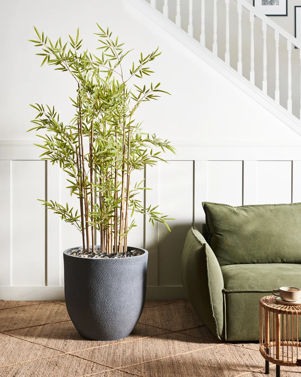 Plant Pot KANNIA 55 cm Light Grey